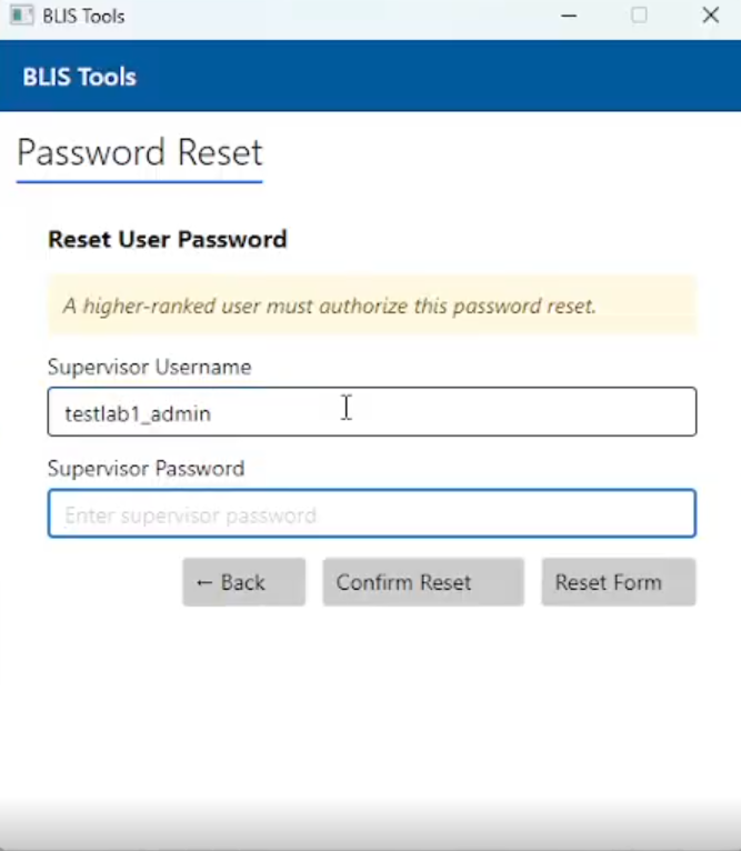 Enter admin username and password